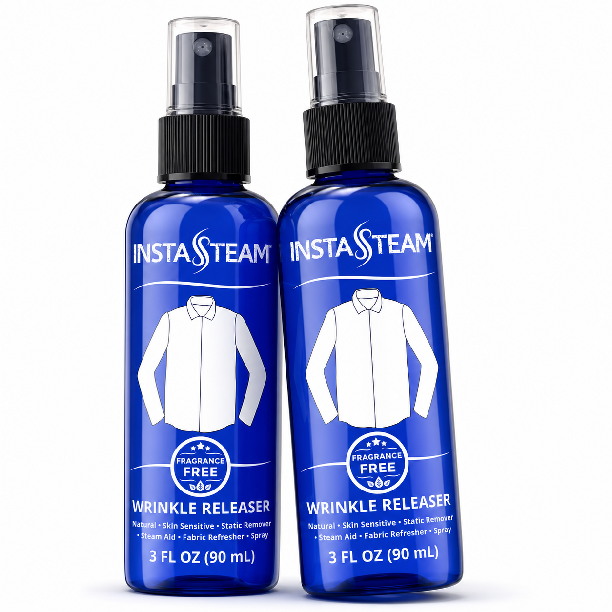InstaSteam Wrinkle Release Spray, travel-size 2-pack bottles
